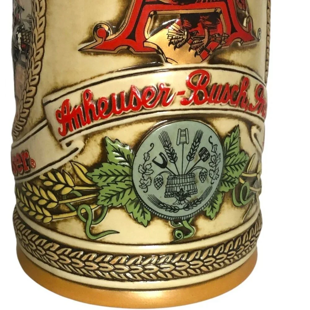 Budweiser Lidded Beer Stein Vintage Limited Edition 
